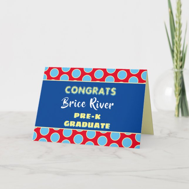 Look! Pre-K graduation card (Front)