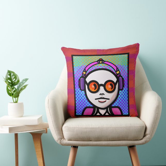 Look See and Shades Throw Pillow (Chair)