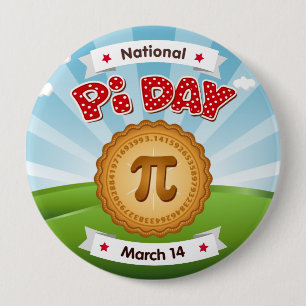 Look Sharp on Pi Day 4 Inch Round Button