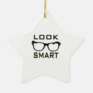 Look Smart Ceramic Ornament