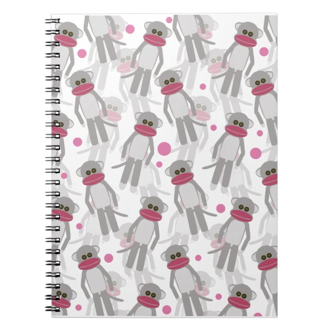 Look Sock Monkeys! Notebook (Front)