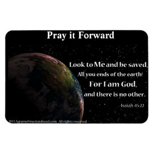 Look to me and be saved magnet