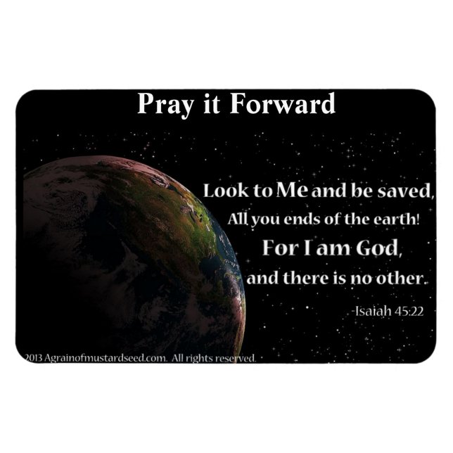Look to me and be saved magnet (Horizontal)