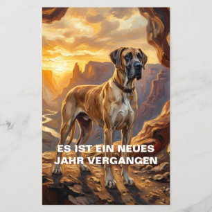 Look to the next Year Fawn Great Dane Invitation  Flyer