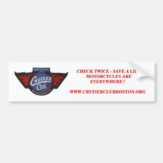 Look Twice!!  CCB Bumper Sticker - Customized
