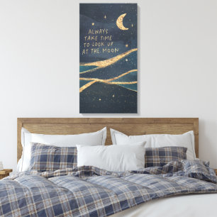 Look Up At The Moon Canvas Print