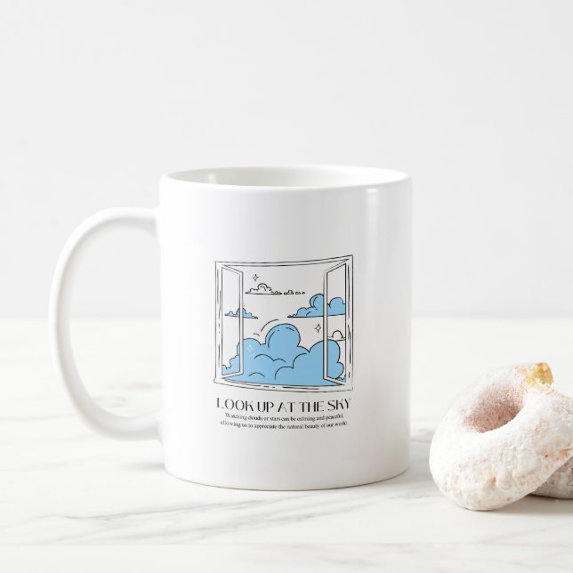 Look Up At The Sky Coffee Mug (With Donut)