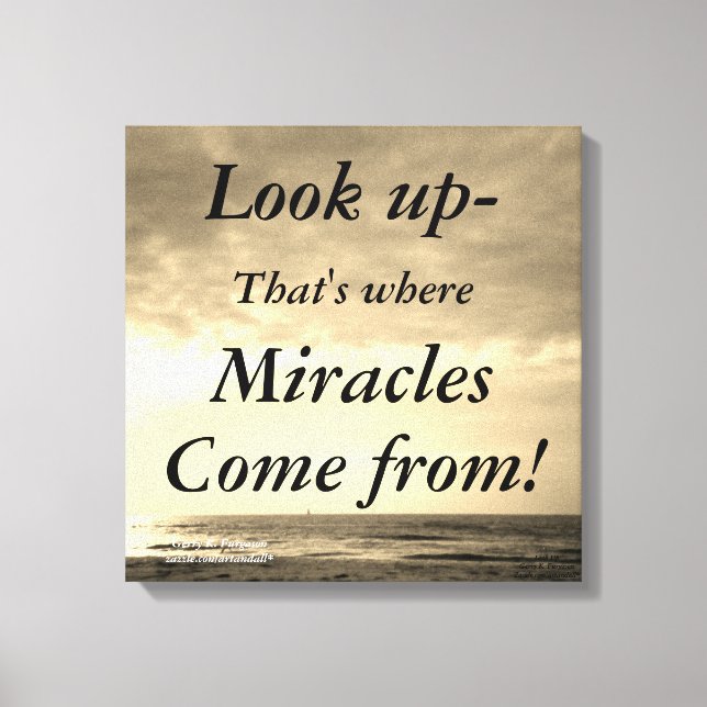 LOOK UP  CANVAS PRINT (Front)