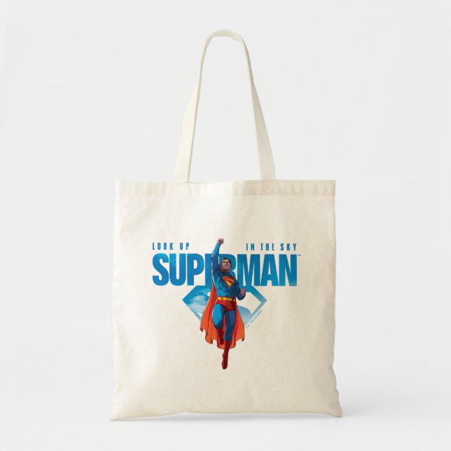 Look Up It’s Superman Tote Bag (Front)