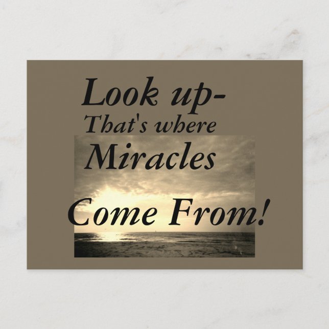 LOOK UP  POSTCARD (Front)