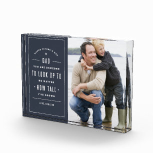 Look Up To Father's Day Photo Block