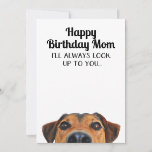 Look Up To You Funny Birthday Mom Card