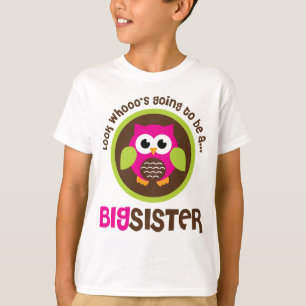 Look Whoos Going to be a Big Sister Owl T-Shirt