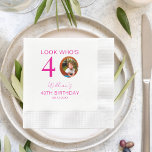 Look Who's 10th 20th 30th 40th 50th 60th Birthday Napkin<br><div class="desc">Look Who's 10th 20th 30th 40th 50th 60th Birthday Napkins</div>