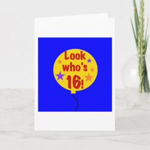 Look Who's 16 Card