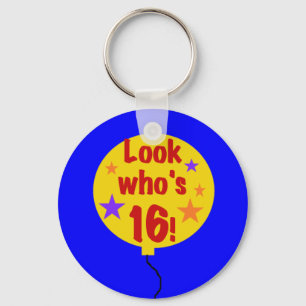 Look Who's 16 Keychain