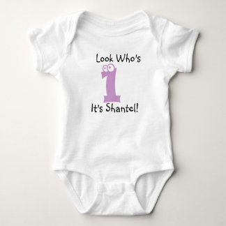 Look Who's 1 Customizable Birthday Tshirt