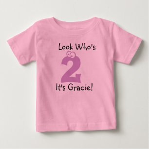 Look Who's 2 Customizable Birthday Tshirt