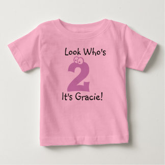 Look Who's 2 Customizable Birthday Tshirt