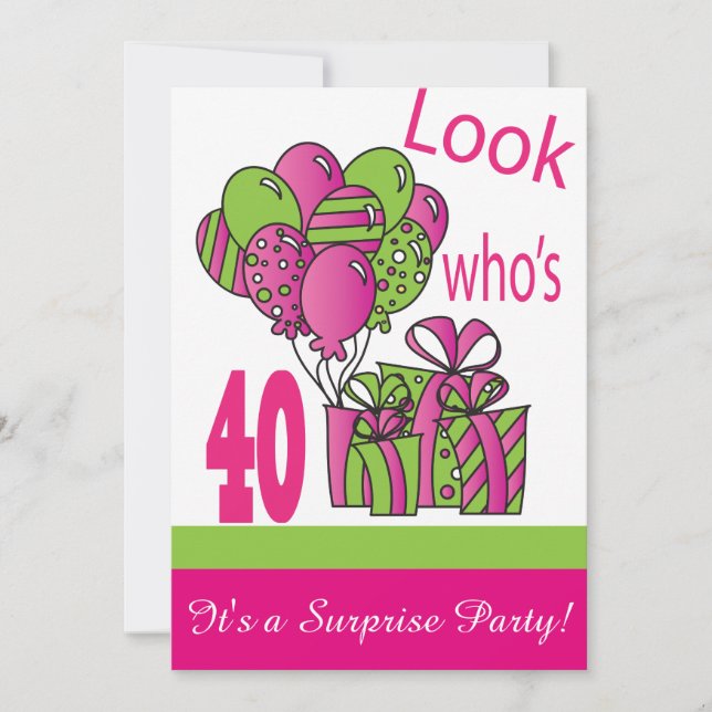 Look Who's 40 | 40th Birthday Invitation (Front)
