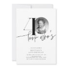 Look Who's 40 Modern Simple 40th Birthday