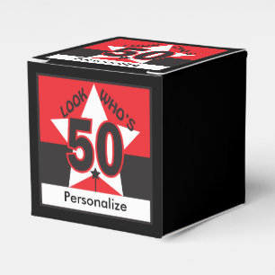 Look Who's 50 Birthday Favor Box