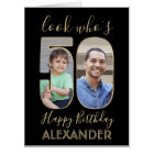 Look Who's 50 Black Gold 50th Birthday Giant Photo