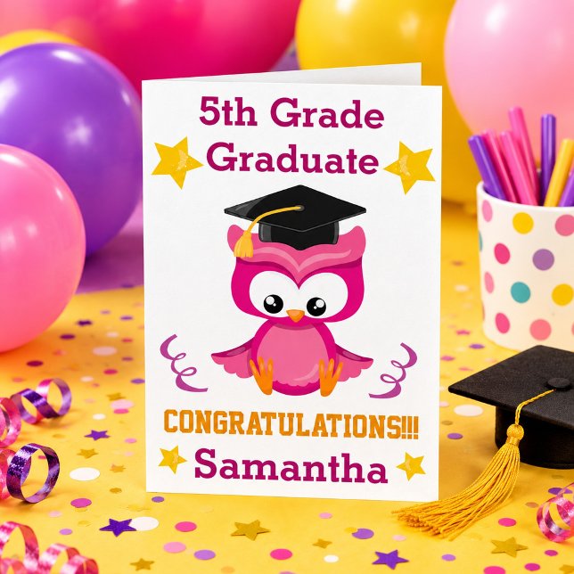 Look Who's Soaring!  5th Grade Graduation Card (Creator Uploaded)