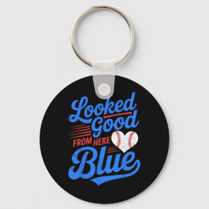 Looked Good From Here Blue Funny Softll Mama Mom G Keychain