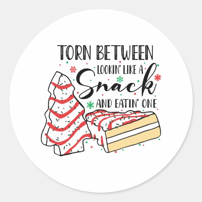 Lookin Like A Snack Classic Round Sticker (Front)