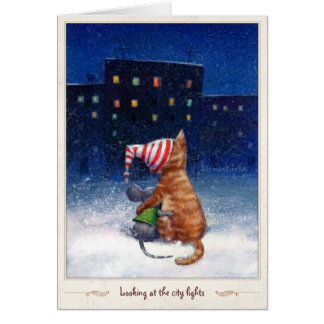 Looking at the city lights