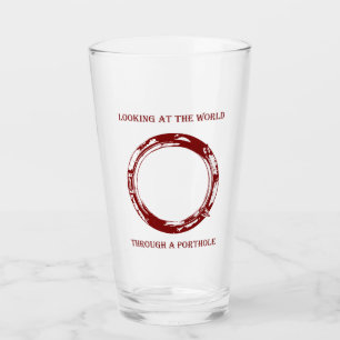 Looking at the World Through a Porthole glass