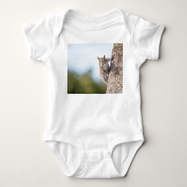 Looking at You! Squirrel Baby Bodysuit (Front)