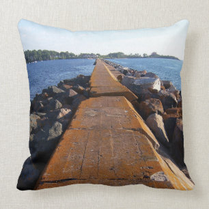 Looking Back Throw Pillow