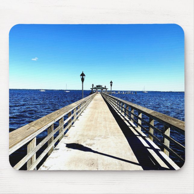 Looking Down the Pier Mouse Pad (Front)