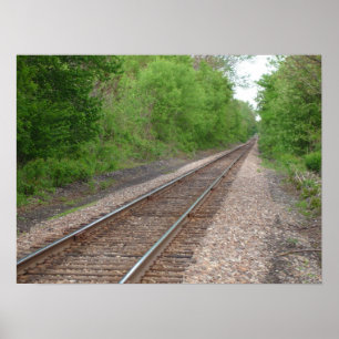 Looking Down The Tracks Poster