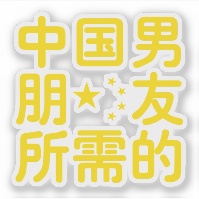 Looking for a Chinese Boyfriend ~ Hanzi Language (Front)