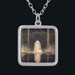 Looking for her Heart Vintage Fantasy Fairy Tale Silver Plated Necklace<br><div class="desc">Looking for her Heart Vintage Fantasy Fairy Tale from Swedish artist John Bauer</div>