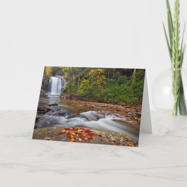 Looking Glass Falls Pisgah National Forest Card (Front)
