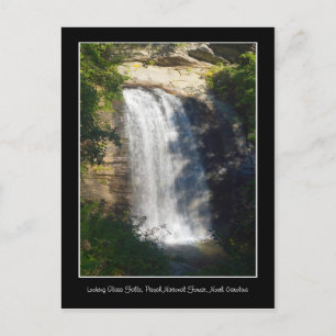 Looking Glass Falls Waterfall North Carolina Postcard