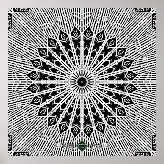 Looking Glass Mandala Poster (Front)