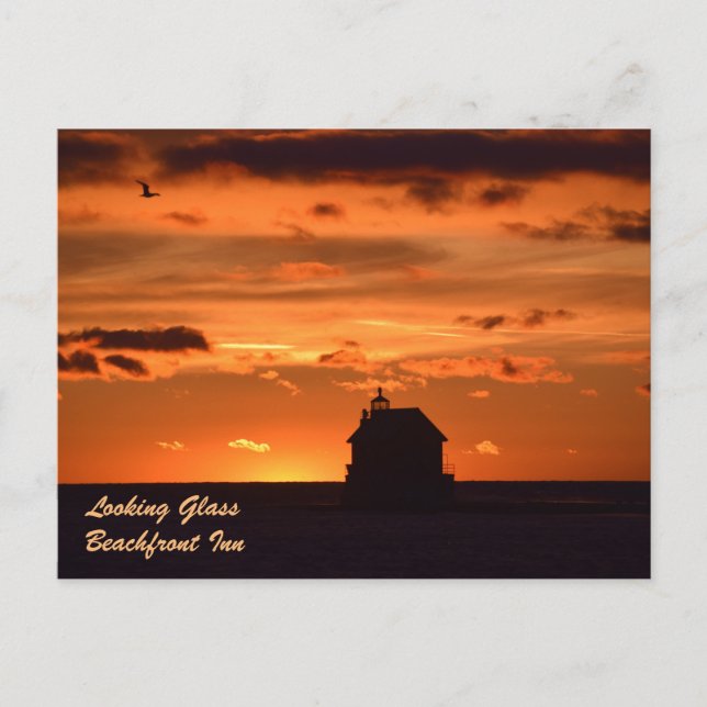 LOOKING GLASS POSTCARD (Front)