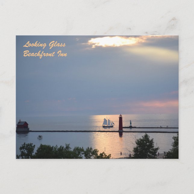 LOOKING GLASS POSTCARD (Front)