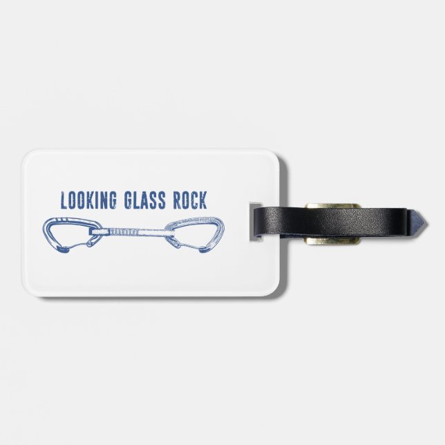 Looking Glass Rock Climbing Quickdraw Luggage Tag (Back Horizontal)