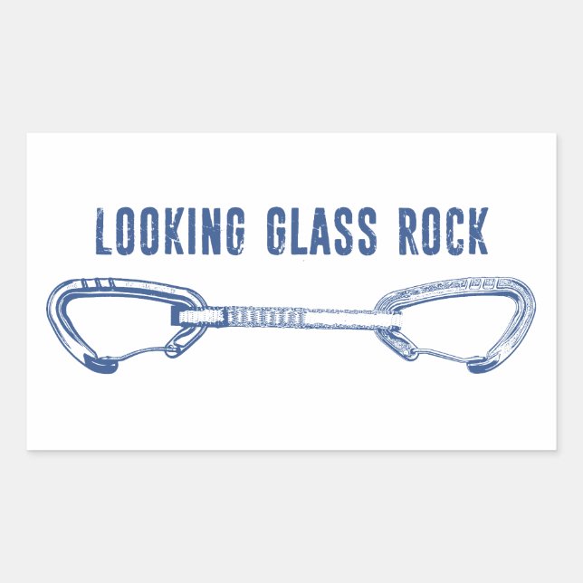 Looking Glass Rock Climbing Quickdraw Sticker (Front)