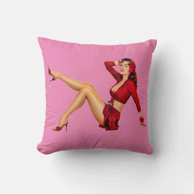 Looking good throw pillow (Front)