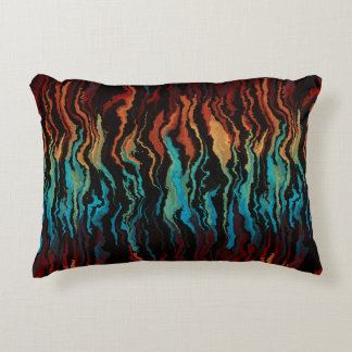 Looking into the Fire abstract Accent Pillow