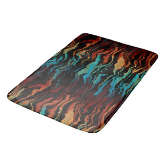 Looking into the Fire abstract Bath Mat