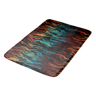 Looking into the Fire abstract Bath Mat