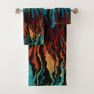 Looking into the Fire abstract Bath Towel Set